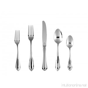 Fortessa Forge 18/10 Stainless Steel Flatware 20 Piece Place Setting Service for 4 - B079KC9GYG